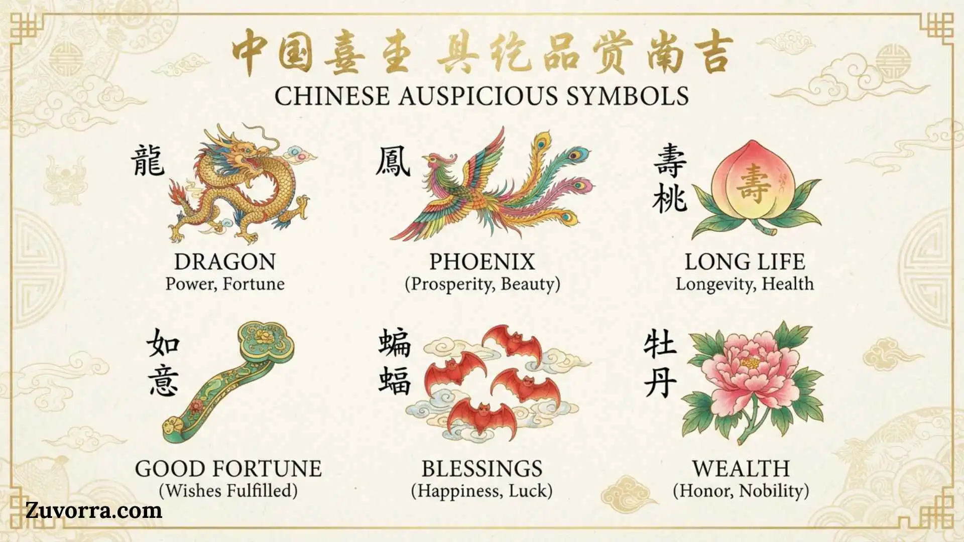 Chinese Auspicious Symbols: Meanings, History, and Cultural Significance