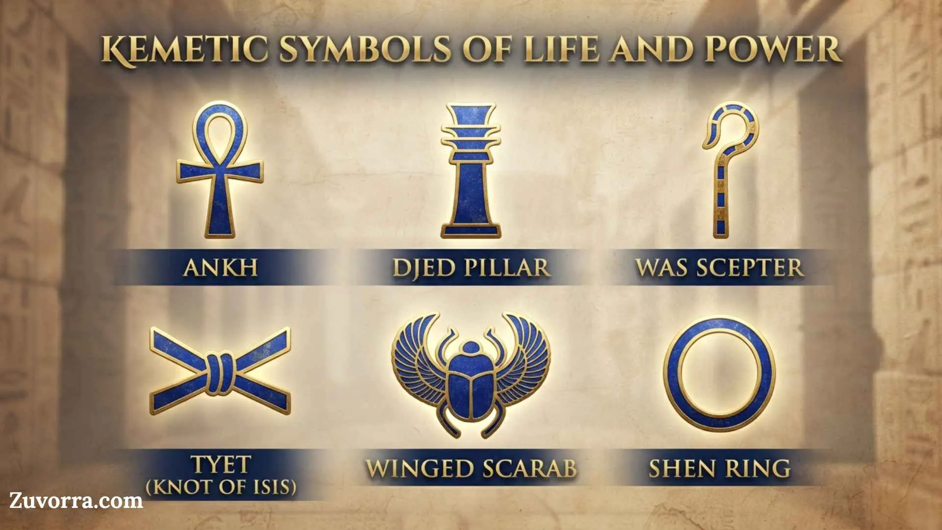 Kemetic Symbols and Their Meanings: Ancient Egyptian Signs of Life, Power, and Protection