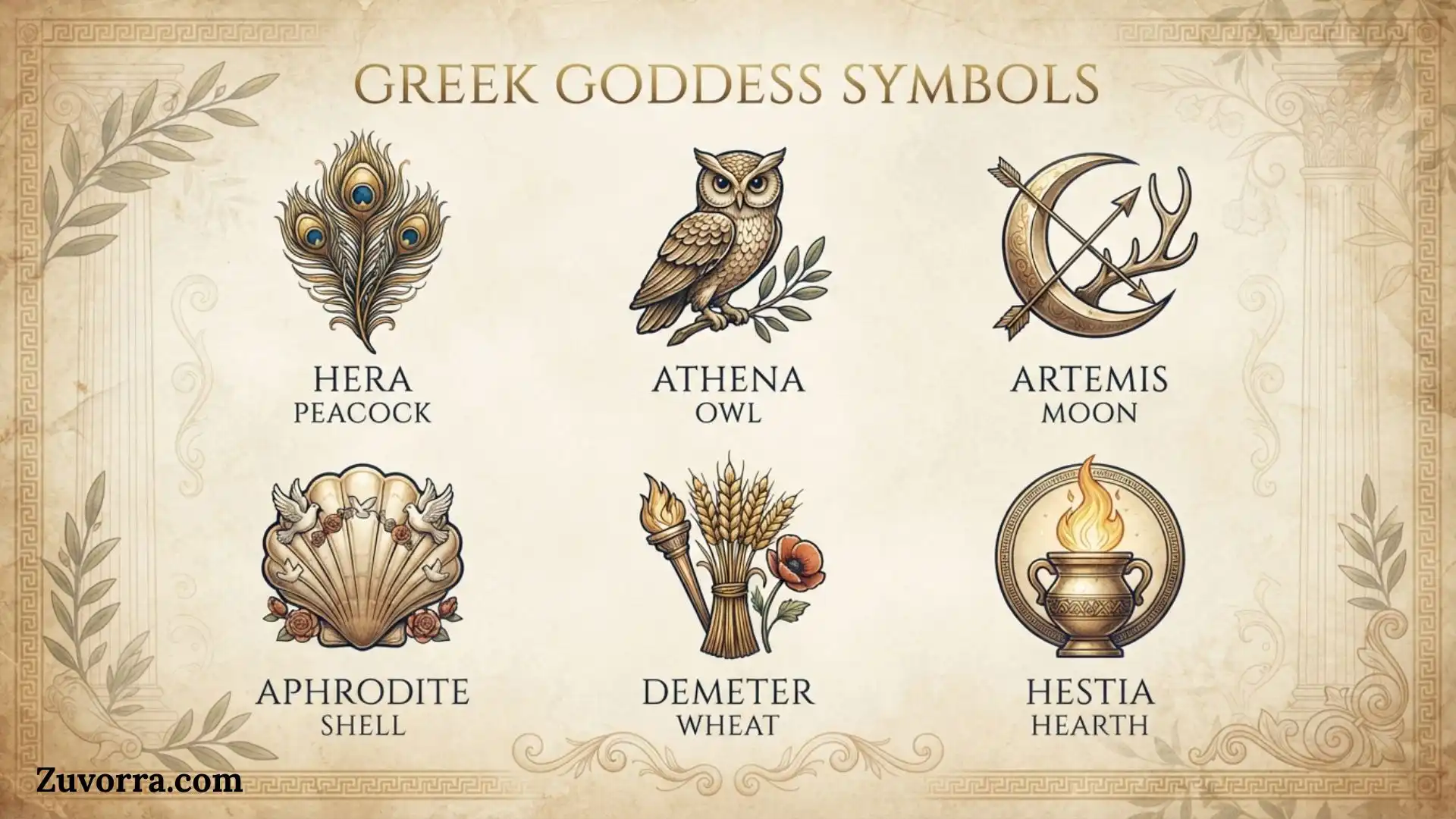 Greek Goddess Symbols: Meanings, History, and Sacred Attributes